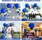 4PCS Large 36 Inch Royal Blue Balloons, Royal Blue Latex Big Balloons for Birthday Baby Shower Graduation Baseball Nautical Retirement Bachelorette Patriotic Independence Day Party Supplies